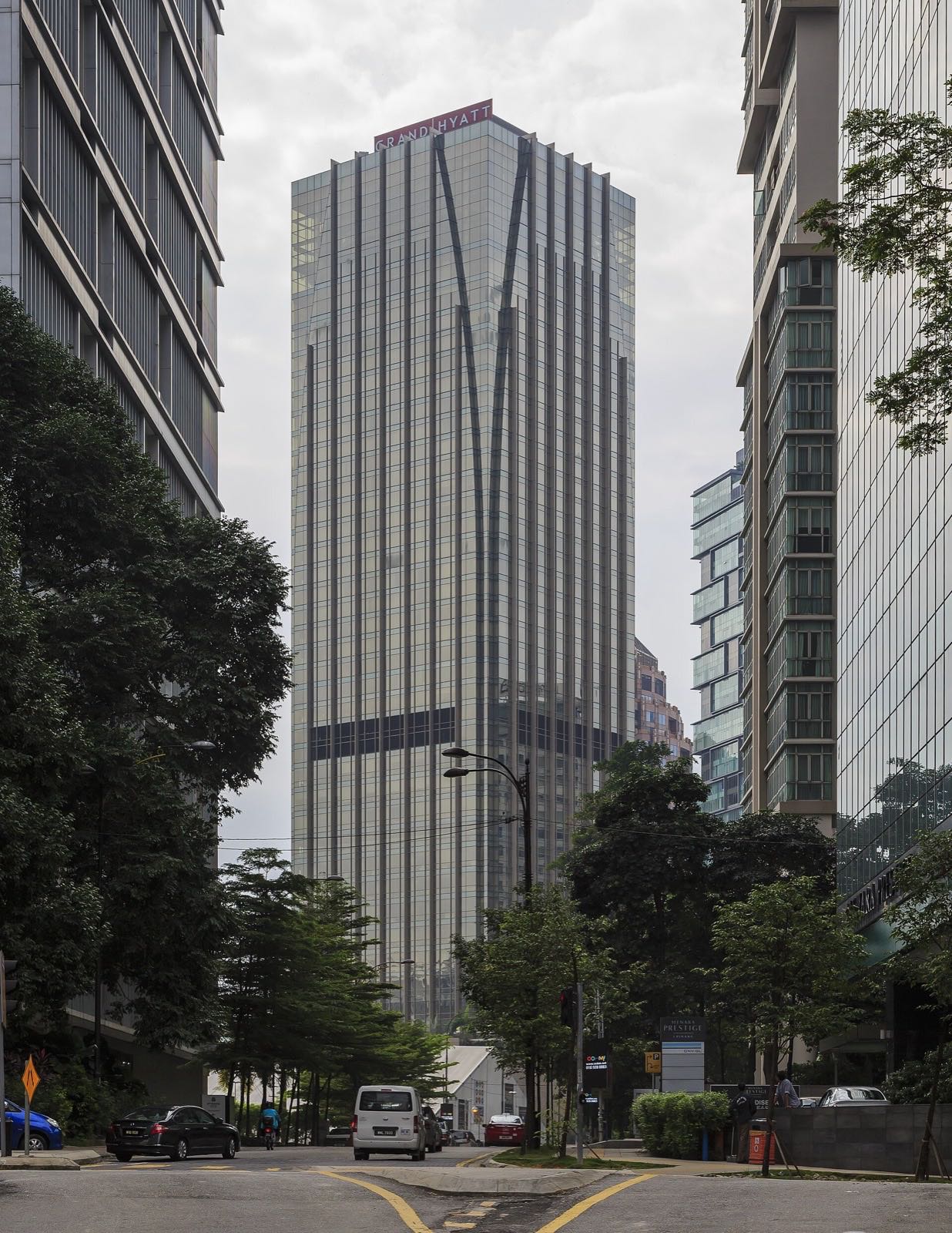 The Grand Hyatt Kuala Lumpur tower on Jalan Pinang; THIRTY8 is on the 38th floor.