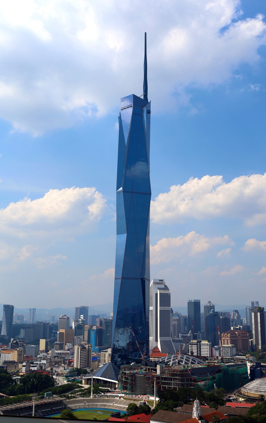 Merdeka 118, whose upper floors house the Park Hyatt, in October 2024.