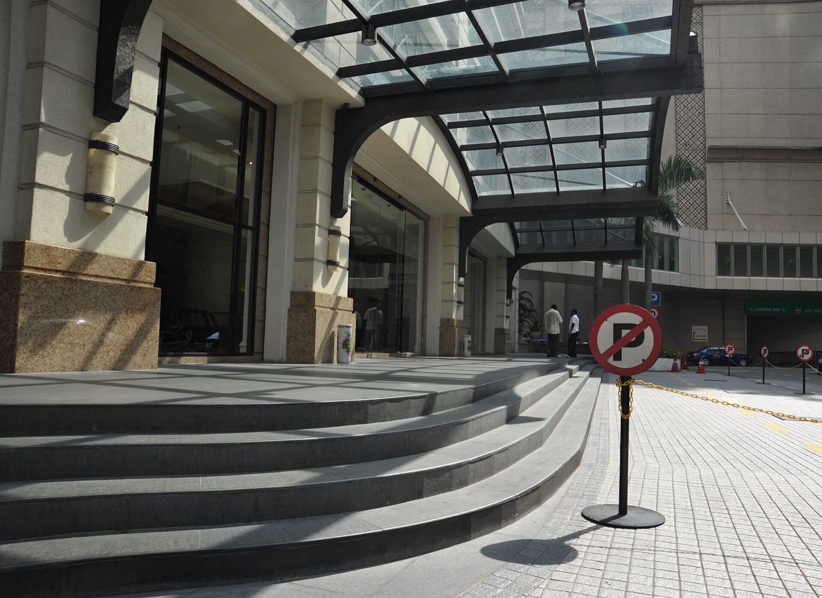 The entrance of The Ritz-Carlton on Jalan Imbi.