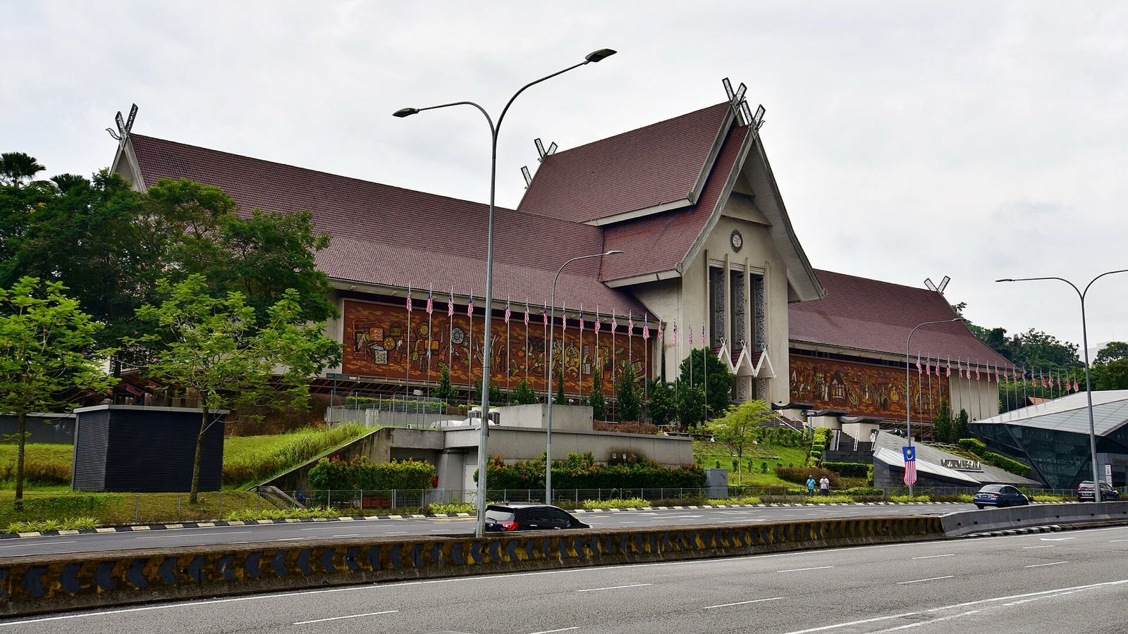 The National Museum on Jalan Damansara, with its mosaic murals and Malay-style roof.