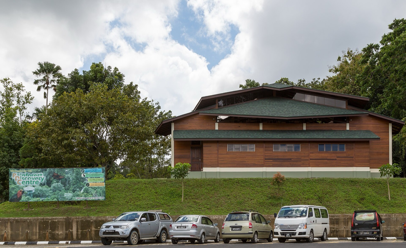 The Rainforest Discovery Centre building at Sepilok.