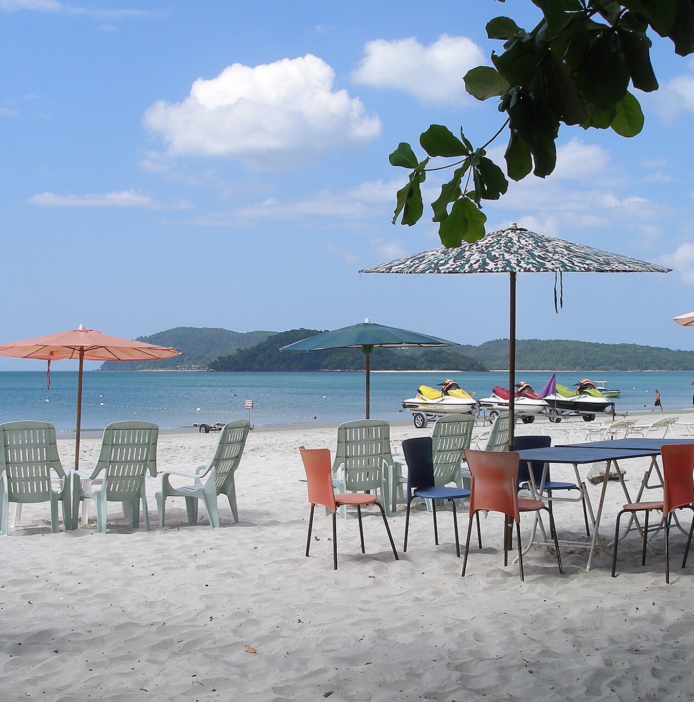 Pantai Cenang, Langkawi, near where the 70.3 run finishes (cropped).