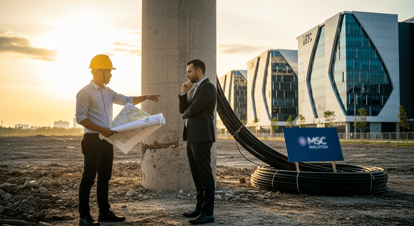 Photorealistic illustration of Foreign Land Purchase Regulations Johor: Complete Legal Guide with legal documents and maps.