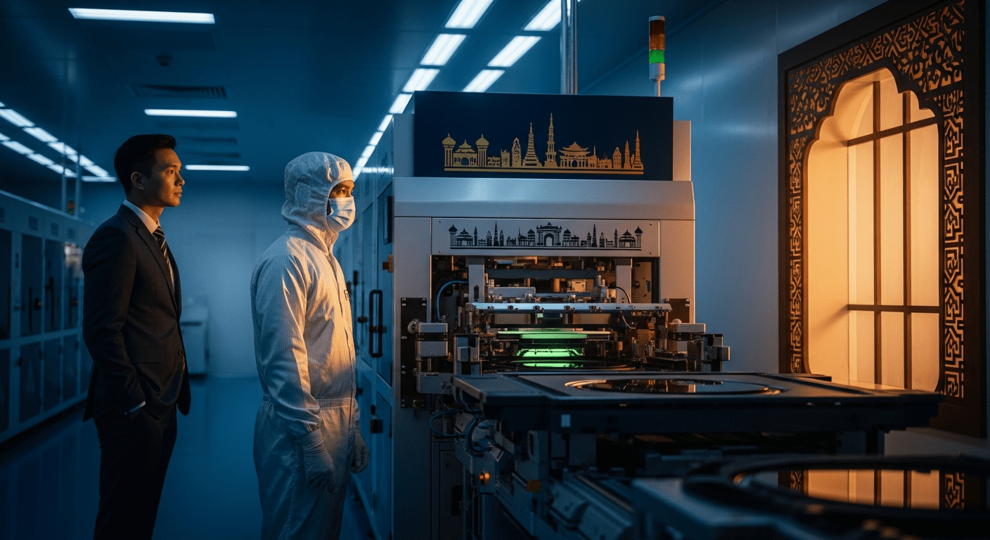 Detailed illustration comparing ViTrox and Pentamaster semiconductor equipment, essential for Malaysian stock analysis.